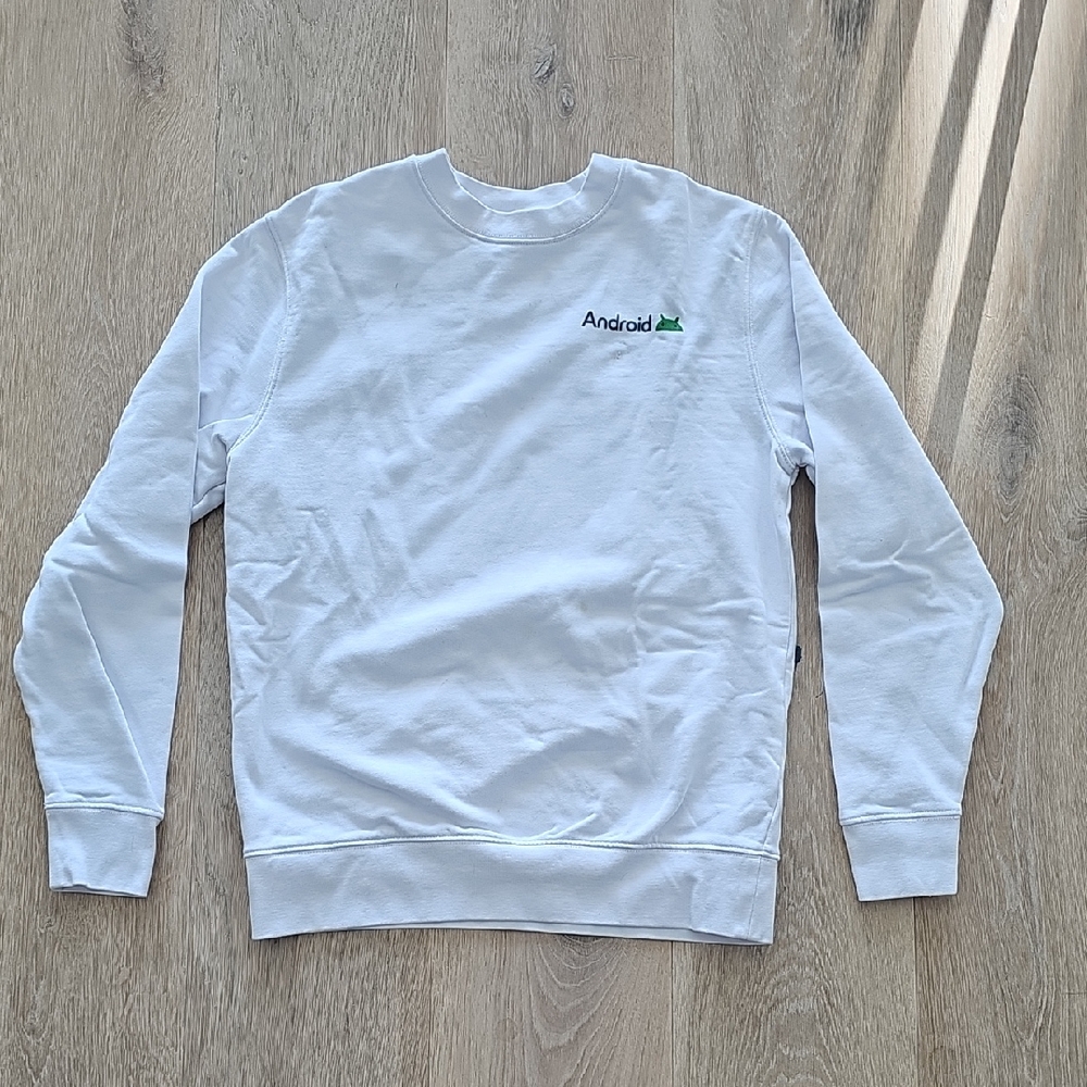 Android White Men's Sweater